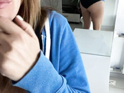 Jenny Oops rubs her pussy in your face